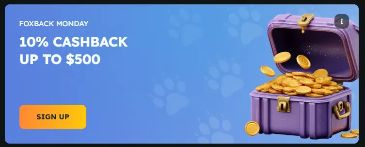 Foxback Monday FoxSlots Bonus